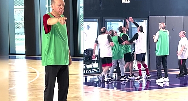 İşte Cumhurbaşkanı Erdoğan’ın basketbol performansı