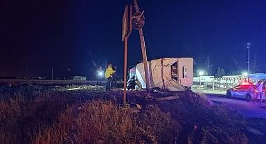 Takla atan araçta 1 kişi öldü, 4 kişi yaralandı