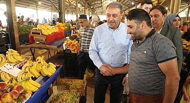 Vali Şıldak'tan semt pazarına ziyaret