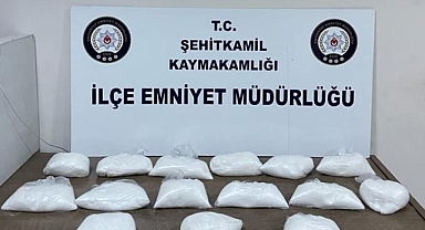 14 kilo metamfetamin ele geçirildi