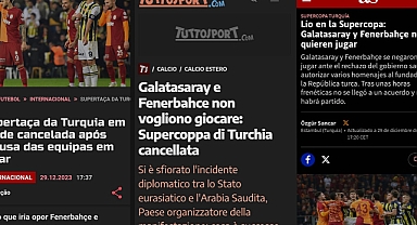 Süper Kupa finalinin, dünya gündeminde