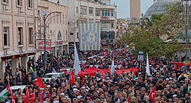 Gazze’ye acil ateşkes yürüyüşü düzenlendi