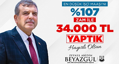 Büyükşehir’den işçilere yüzde 107 Zam!