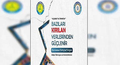 HRÜ'lü öğrenciler deprem temalı sergi düzenliyor