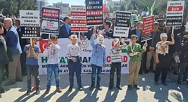 Balıklıgöl'de İsrail'e tepki yağdı