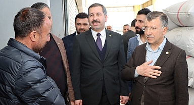 Baydilli ve Cevheri Şire pazarı esnafı ile buluştu