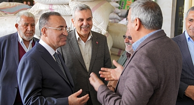 Beyazgül ve Bozdağ’dan Şireciler ve Fıstıkçılar esnafı ziyareti