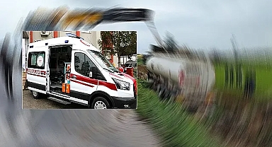 Direksiyon hakimiyetini kaybetti! Şarampole yuvarlandı