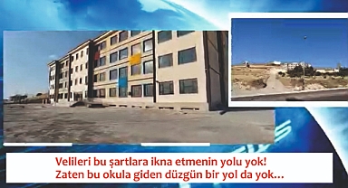 Bu okulun yolu çile dolu!