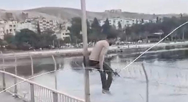 Fırat nehrinde intihar girişimi