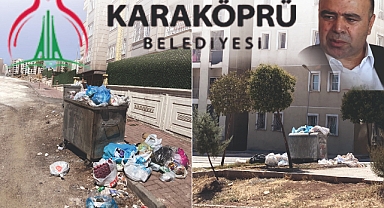 Karaköprü'de çöp krizi: Sokaklar adeta çöplüğe döndü!