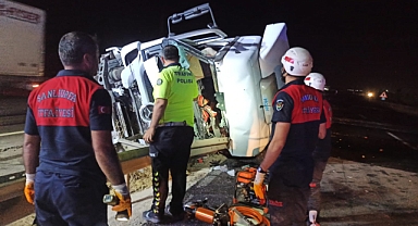 Kontrolden çıkan yakıt tankeri devrildi: 1 ölü