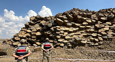 Siverek'in doğa harikası bazalt sütunları koruma altında!