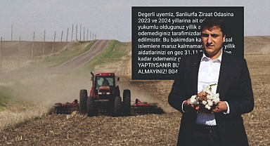 Çiftçiye bir darbe de Ziraat Odası'ndan