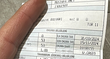 Faturada su taşkını! 10 Gün evde olmayan aboneye fatura şoku!