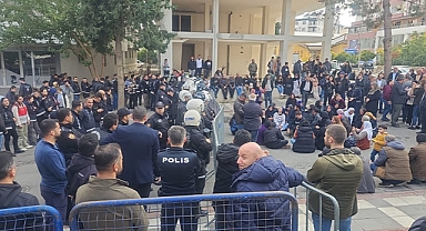 Halfeti'de protesto gözyaşı ve taşlar!