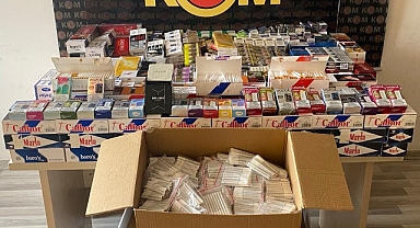 Sigara kaçakçıları polis engeline takıldı