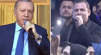Cumhurbaşkanı Erdoğan'dan Ferhat Göçer ile 'Sarı Gelin' düeti