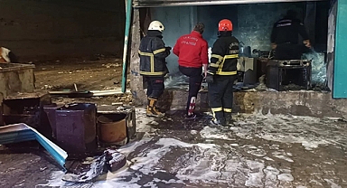 Eyyübiye'de yangın! İş yeri küle döndü