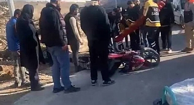 Haliliye’de motosiklet dehşeti! Sürücü metrelerce sürüklendi