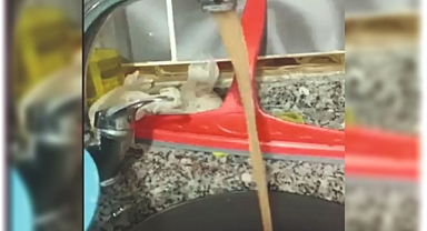 Musluklardan su değil çamur aktı