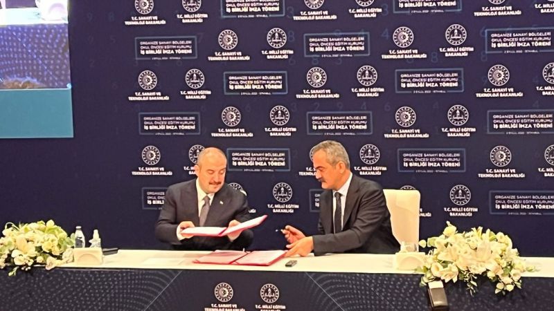 OSB'lerde okul öncesi eğitim için işbirliği protokolü imzalandı
