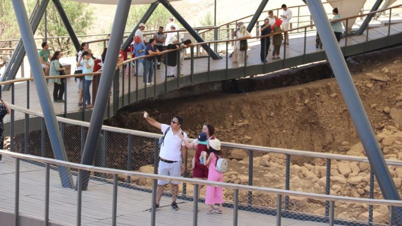 Göbeklitepe'de bayram tatili yoğunluğu yaşanıyor