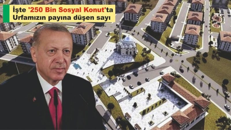 250 Bin Sosyal Konut'ta Urfamızın payına bu düştü