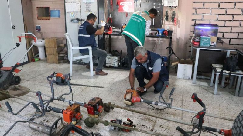Belediye kendi tamir ettiği makinelerden büyük tasarruf sağlıyor