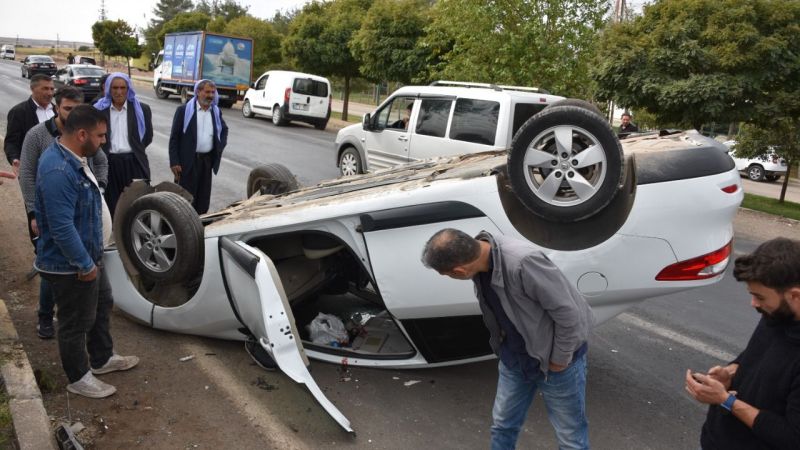 Siverek’te otomobiller çarpıştı: 1 yaralı