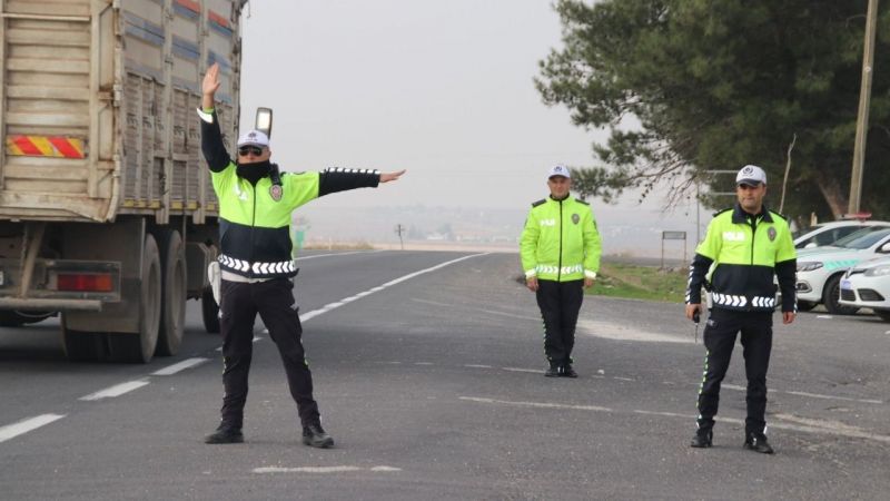Suruç yolunda dron destekli denetim