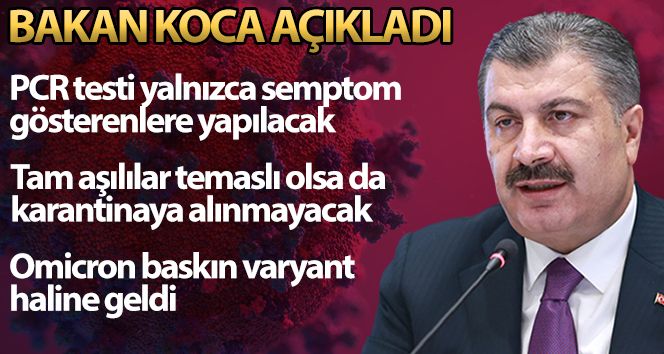 Bakan Koca'dan flaş açıklamalar... Salgın gündemden çıkıyor mu!