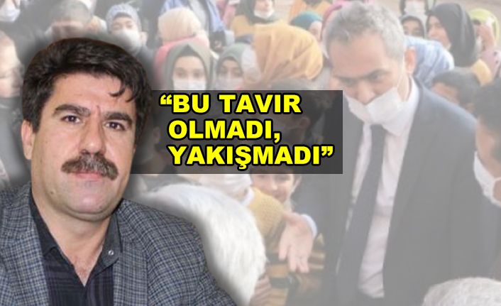 Bakan Urfa'da fırça çekmişti! Tepki geldi