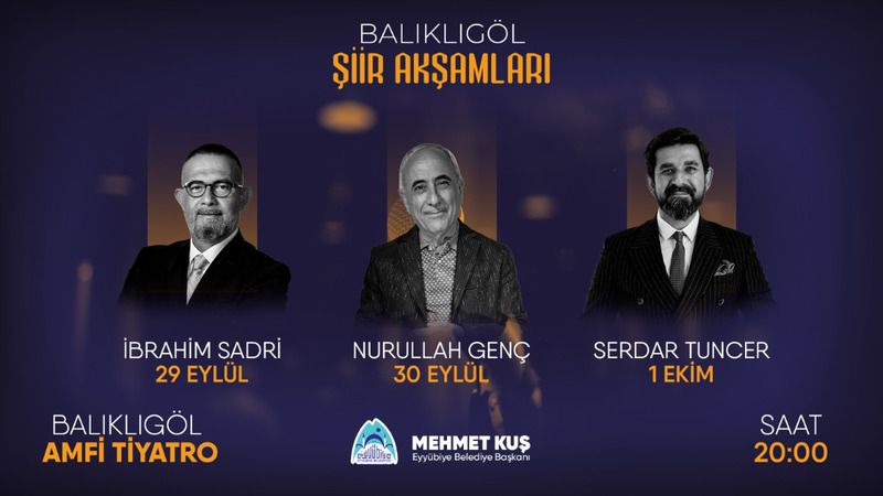 Urfa’da Balıklıgöl şiir akşamları başlıyor