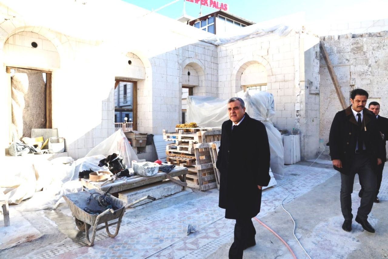Beyazgül devam eden çalışmaları yerinde inceledi