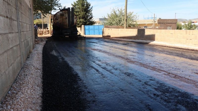 Halfeti kırsalında yol çalışması