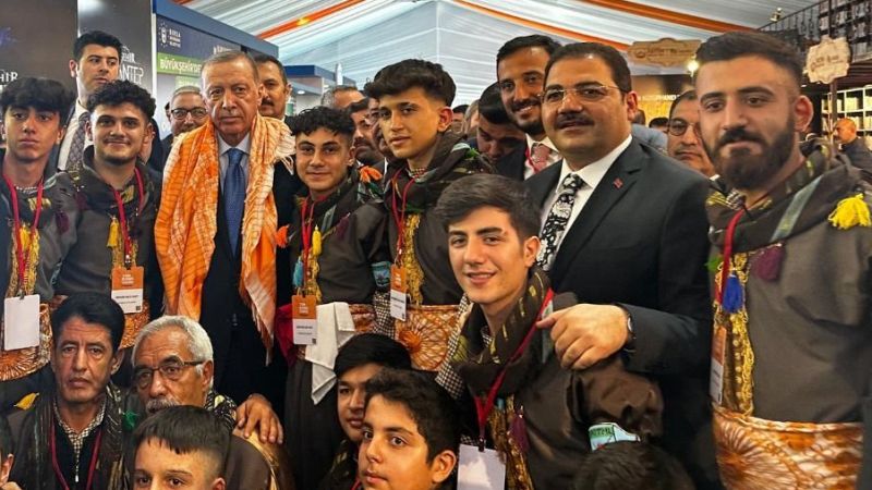 Erdoğan, Haliliye Belediyesi'nin standında