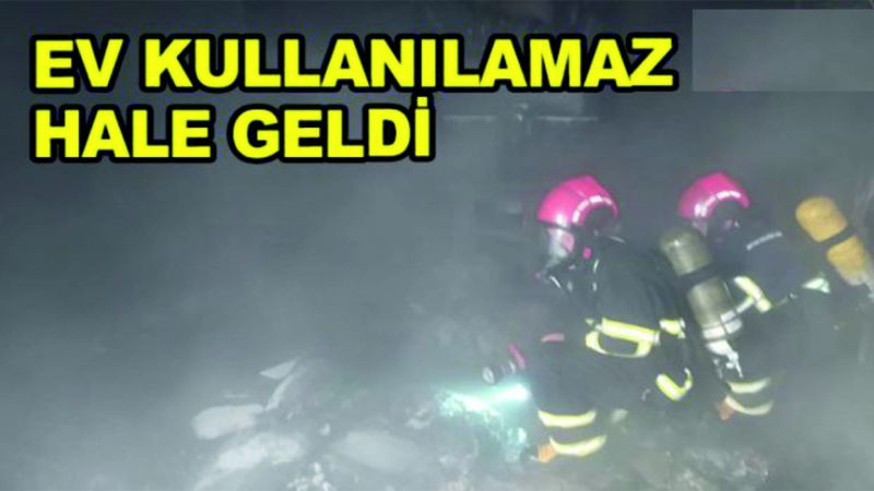 Eyyübiye'de korkutan ev yangını