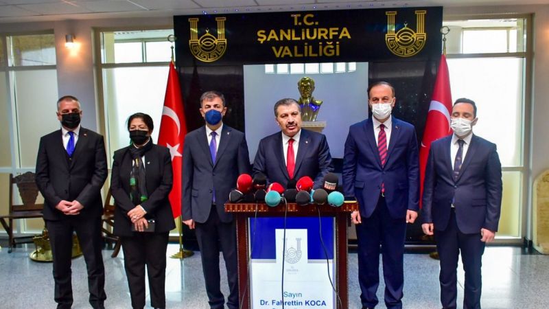 Bakan Koca Urfa’ya müjdelerle geldi