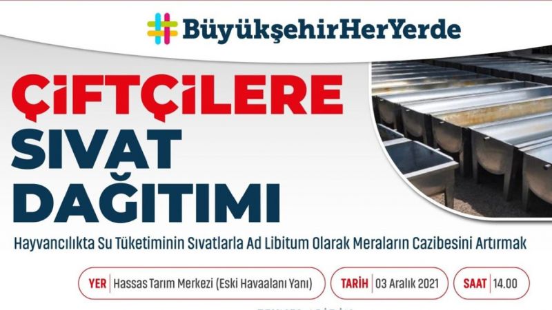 Çiftçilere ücretsiz sıvat dağıtımı