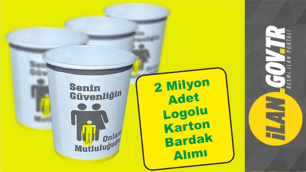 Logolu karton bardak alınacak