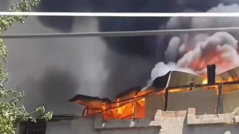 Siverek'te korkutan yangın
