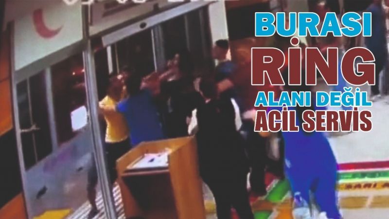 Acil servisi boks alanına çevirdiler