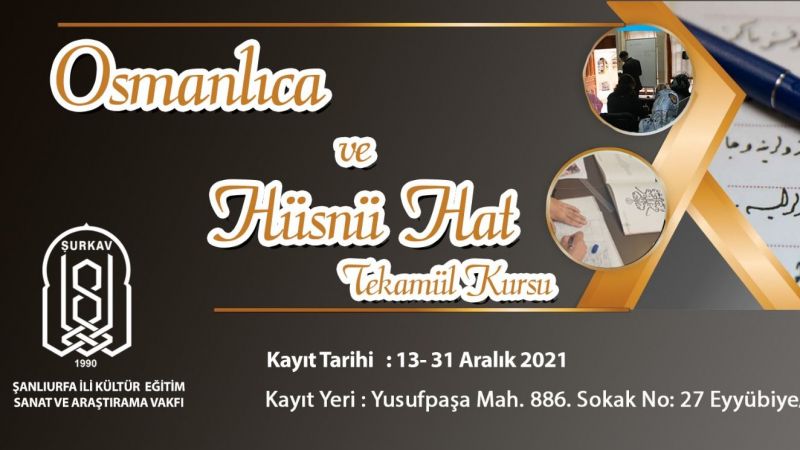 Osmanlıca ve Hüsn’ü Hat olgunlaştırma kurs kayıtları başladı