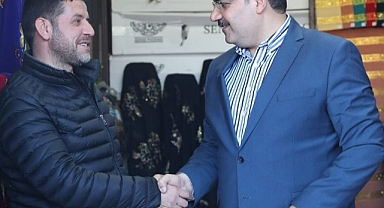 Canpolat tarihi çarşılar bölgesindeki esnafı ziyaret etti