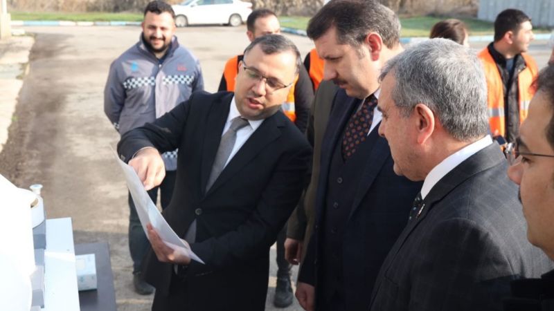 Vali Ayhan ve Beyazgül atık su arıtma tesisini inceledi